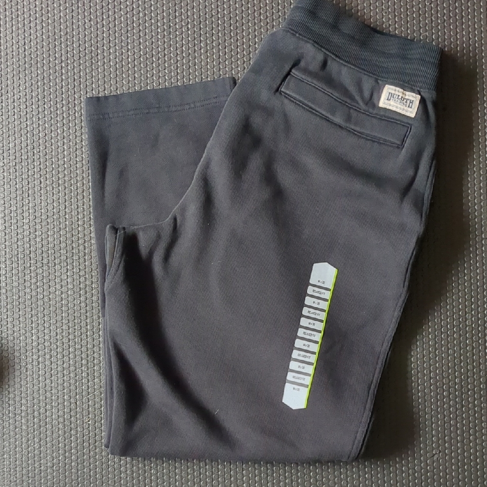 NWT Duluth Trading Co Black Men's Jogger Sweatpants Mx30